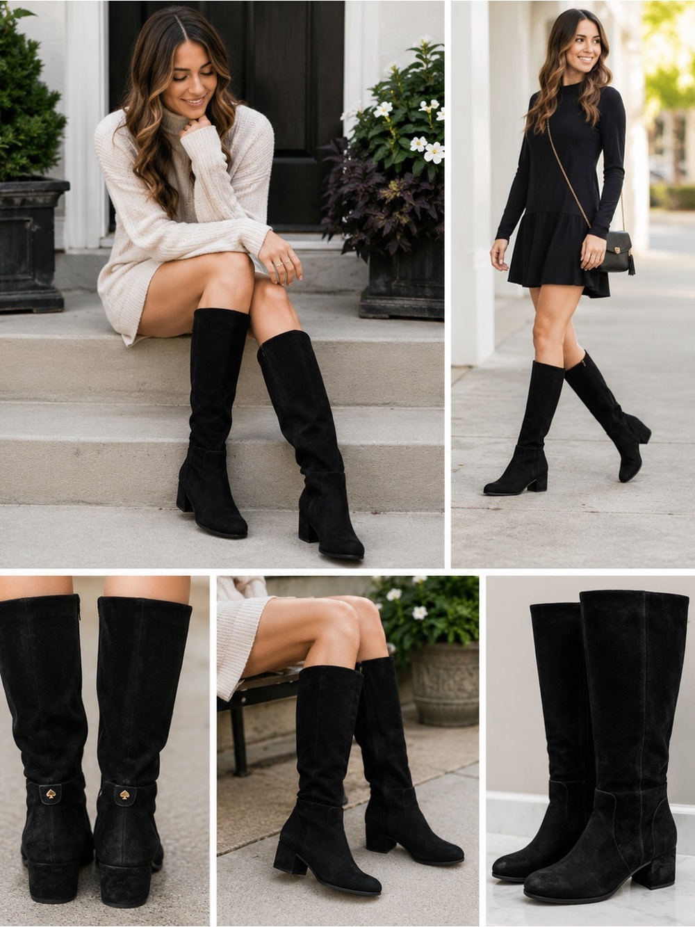 Kate Spade New York Leanne Stretch Knee High Boots – Women’s Size 9.5 – Black